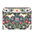 thumbnail image 7 of Yayeee Collapsible Cube Storage Bin with Lid Fabric Closet Decorative Basket with Handles, Floral Dogs Pattern, 7 of 7