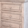 thumbnail image 3 of Abi 32 Inch Nightstand with 3 Drawers, Distressed Solid Pine Wood, White, 3 of 5