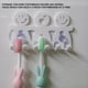 thumbnail image 3 of Inteprter Soporte para cepillo de con sonrisa caliente, juegos de baño con ventosa de dibujos animados, soporte para cepillo de Juegos de accesorios de baño PC 1, 3 of 6