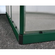 Palram - Canopia Mythos 6 x 8 Polycarbonate/Aluminum Walk-In Greenhouse – Green - with Roof Vent