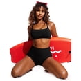 thumbnail image 3 of Top de Bikini CRZ YOGA Cuello Redondo con Tirantes Ajustables Negro L, 3 of 6