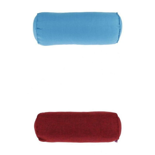 Almohada de masaje para reposapiés de 2 piezas, hecha de y lino, para el cuello, la espalda rodillas