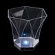 thumbnail image 4 of Cubo de hielo de vino LED brillante 5L alimentado por batería por 2 pilas AA accesorios de plástico de de almacenamiento para botella de champán, 4 of 8