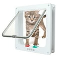 thumbnail image 1 of Puertas con solapa para perros y gatos - Protectores de ventanas corredizas de vidrio, puertas con solapa para mascotas con bloqueo de 4 vías para puertas interiores y exteriores (L), 1 of 5