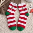 thumbnail image 2 of NMMUED Christmas Socks Women Christmas Fuzzy Socks Fuzzy Socks for Women Xmas Gifts for Women Funny Fuzzy Socks Christmas Fuzzy Socks for Women Soft Socks White One Size, 2 of 4