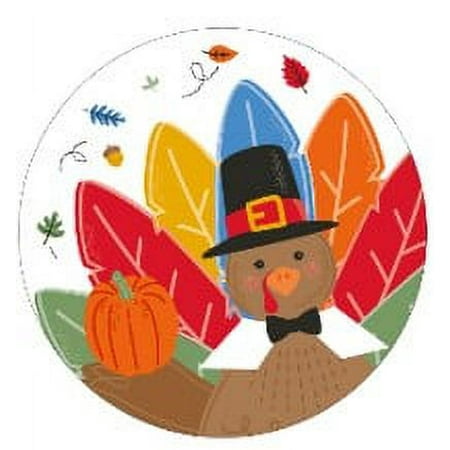 Way to Celebrate Kids Thanksgiving Dessert Plates, 12 ct
