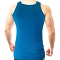 thumbnail image 4 of Different Touch 2 Pack Assorted Colors G-unit Tank Tops Square Cut Muscle Rib for Men, 4 of 4