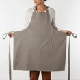 thumbnail image 3 of Contemporary Home Living Unisex Adult Cotton Kitchen Apron - 32" - London Gray, 3 of 5