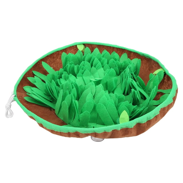 Pet Snuffle Feeding Bowl, Adjustable Dog Sniffing Mat Boredom Relief Interactive For Travel Red,Yellow,Brown