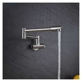 thumbnail image 1 of Kitchen Sink Faucet Wall Mounted Pot Filler Tap Brass Kitchen Faucet Single Cold Sink Tap Rotation Folding Spout Gold/Chrome ,Easy Opearte, 1 of 7