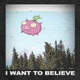 thumbnail image 3 of Invader ZIM - GIR Sitting on Flying Pig - I Want to Believe - Toddler And Youth Girls Short Sleeve Graphic T-Shirt, 3 of 5
