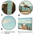 thumbnail image 3 of Designart "Solitary Pier III" Coastal Pier Wall Decor, 3 of 5