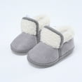 thumbnail image 3 of SYNPOS Infant Toddler Baby Girl Boys Winter Fleece Booties Newborn Warm Snow Boots, 3 of 6