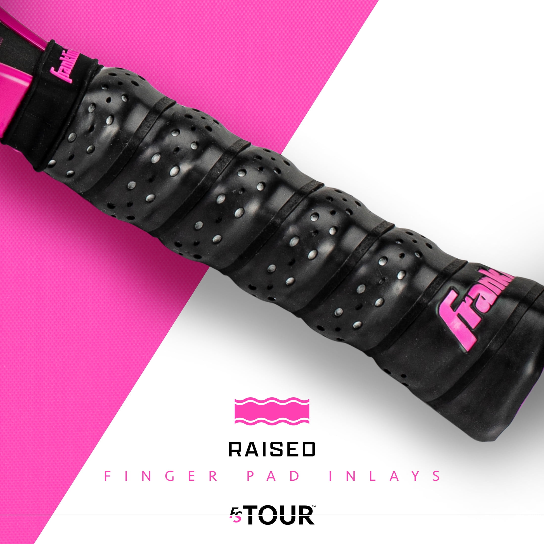 Franklin Sports Pro Pickleball Paddles - FS Tour Series Carbon Fiber Pickleball Paddles - Official USA Pickleball (USAPA) Approved Paddles - Dynasty Pro Player Paddle - 16mm Polymer Core - Pink