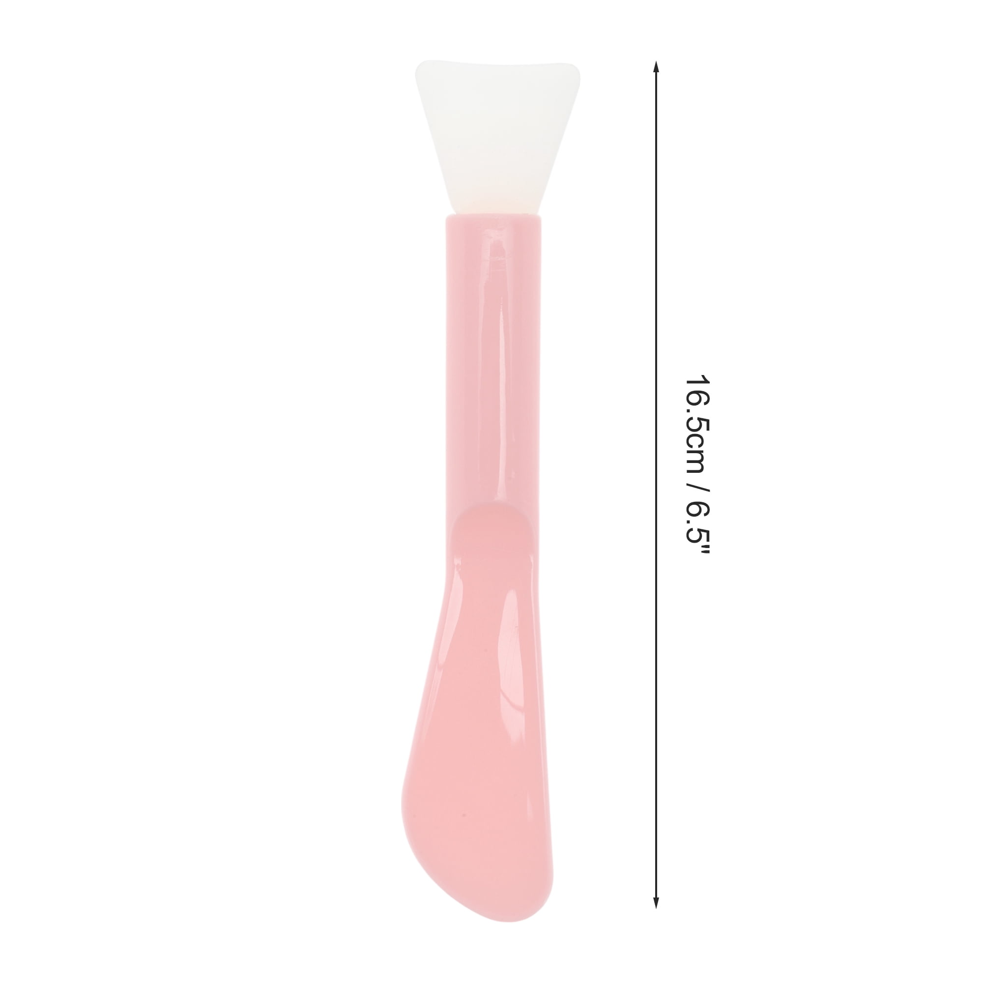 Unique Bargains Double-headed Shovel Type Facial Mask Brush 1 Pc Pink