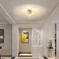 thumbnail image 2 of AIR-Modern Small Crystal Ceiling Light Fixture, 4-Light Chrome Crystal Sputnik Firework Chandelier, Semi Flush Mount Ceiling Light Fixtures for Bedroom Kitchen Hallway Entryway Bathroom(H9.5'' x W17., 2 of 4