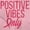 Light Pink, variant on Breast Cancer Survivor Positive Vibes Women's Long Sleeve T Shirt Brisco Brands S