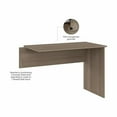thumbnail image 3 of Pemberly Row Modern Desk Return in Ash Gray - Engineered Wood, 3 of 5