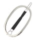 thumbnail image 2 of Pinza de pelo ovalada jinwen para mujer Plata, 2 of 8
