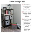 thumbnail image 2 of Internet's Best 4-Pack Collapsible File Storage Organizer with Lid - Grey, 2 of 9