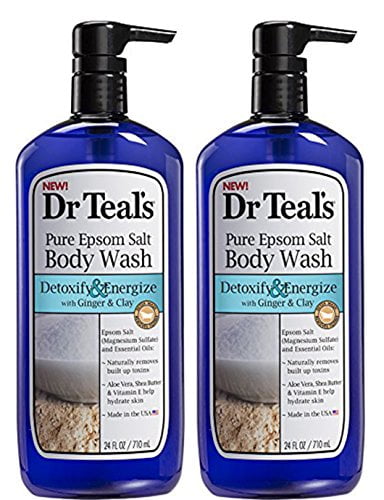 Dr.Teals Pure Epsom Salt Body Wash Detoxify And Energize - Set Of 2 ...