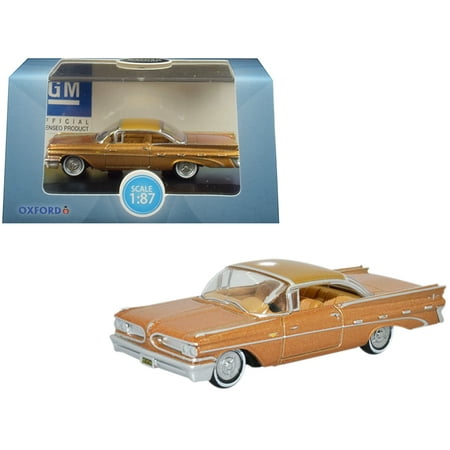 1966 Pontiac Bonneville - 1959 Pontiac Bonneville Coupe Canyon Copper Metallic 1/87 (HO) Scale Diecast Model Car by Oxford Diecast
