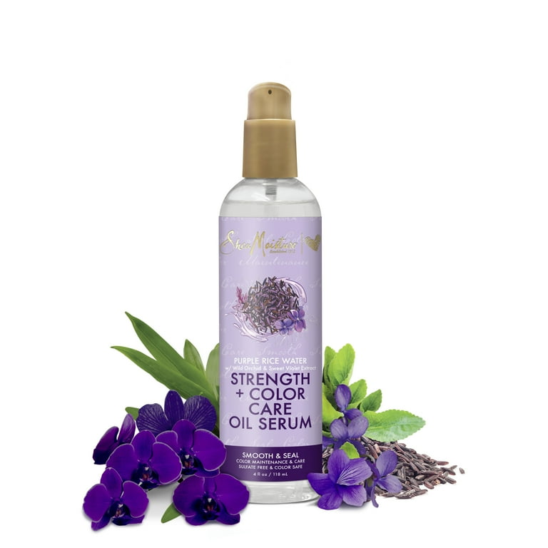 SHEA MOISTURE Purple Rice Water Strength + Color Care Oil Serum (4oz) SHEA MOISTURE Purple Rice Water Strength + Color Care Oil Serum (4oz)