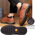 thumbnail image 5 of Men Hiking Shoes Arch Support Anti-Fatigue Anti Slip Shock-Absorbing Outdoor Snow Warm Running Boots,Large Sizes 6 to 13, 5 of 8