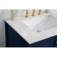 thumbnail image 4 of 30 inch Single Bathroom Vanity in Blue with Backsplash, 4 of 8