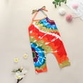 thumbnail image 3 of Fjofpr Toddler Girl Clothes 3T Clearance Toddler Girl Clothes Clearance under $10 Toddler Kids Baby Girls Sleeveless Tie Dyed Romper Jumpsuit Clothes, 3 of 9