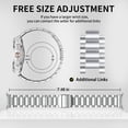thumbnail image 3 of Correa de Acero Inoxidable GOLDTOLUCK Compatible con Samsung Galaxy Watch 8 Classic 40mm 44mm 46mm, 3 of 6