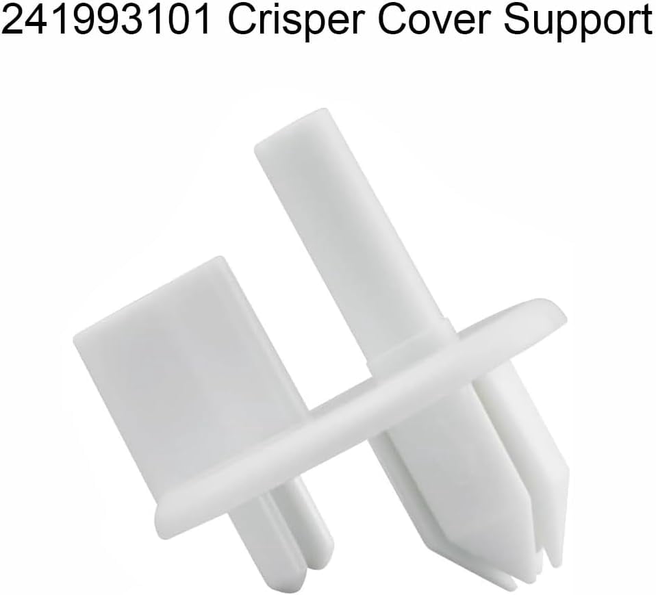 DanYee 8PCS 241993101Crisper Shelf Cover Support White Support Compatible with Frigidaire, Sears, and Kenmore, Replaces for 1513081, 2403250802