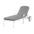 thumbnail image 3 of Homestyles Capri Chaise Longue d'Extérieur en Aluminium - Ensemble de 1, Blanc, 3 of 4
