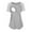 Gray, variant on Odeerbi Maternity Shirts Womens Nursing Round Neck Stripe Short Sleeve Breastfeeding Blouse Gray
