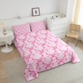 thumbnail image 4 of Erosebridal Princess Bow Comforter Sets King,Pink Bowknot Bedding Set,Romantic Bows Down Comforter,Princess Reversible Bed Set with 2 Pillowcases Warm, 4 of 7