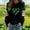 008 Black, variant on Hvot&aat Women's St. Patrick's Day Sweatshirt Spring Irish Shamrock Graphic Tee Tops Round Neck Long Sleeve T-Shirt