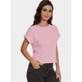 thumbnail image 6 of Women's Crew Neck Short Sleeve T Shirt Summer Casual Loose Workout Top, 6 of 6