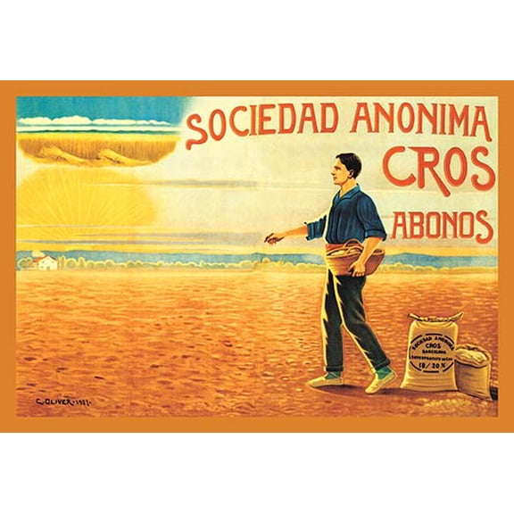 Sociedad Anonima Cros Abonos Museum quality giclee print canvas wrap(20" x 30")
