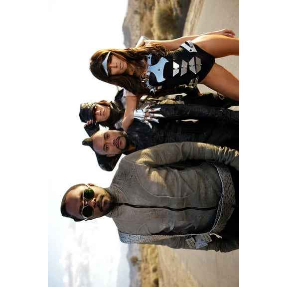 Black Eyed Peas Poster Desert Pose Art Poster 24x36 Multi-Color Square Adults Best Posters