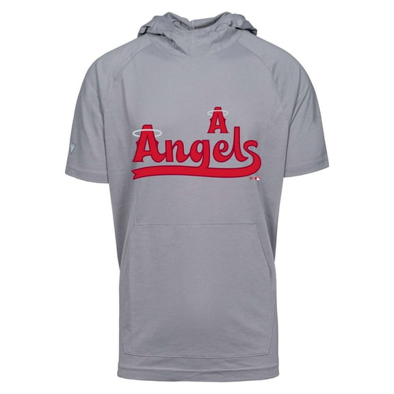 Men's Levelwear Gray Los Angeles Angels City Connect Phase Core Hoodie T-Shirt