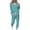 Light Blue, variant on Women Cotton Lounge Sets 2 Piece Outfits Linen Sets for Women 2 Piece Pants Women's Fashionable Loose Printed Long Sleeved Round Neck Drawstring Casual Set