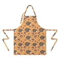 thumbnail image 2 of Cute Hedgehog Mushroom Apron-Garden Aprons for Women with Pockets-Cotton Linen Waterproof Kitchen Cooking Gardening Aprons Adjustable for Kitchen,Cooking,BBQ and Salon 33x27 Inch, 2 of 7