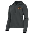 thumbnail image 2 of Women's Antigua  Pewter Chicago Blackhawks Contemporary Quarter-Zip Hoodie, 2 of 3