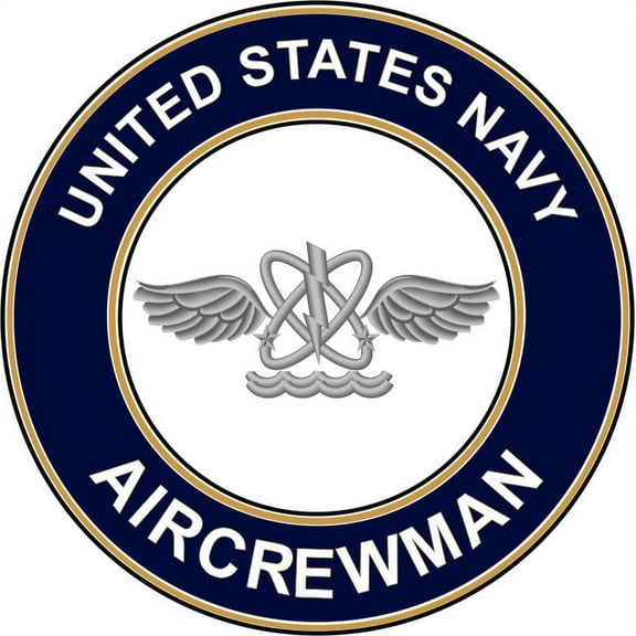 3.8 Inch U.S. Navy Naval Aircrewman AW decal