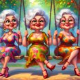 thumbnail image 1 of 5D DIY Abuelas Del Arte 40x40cm, 1 of 9
