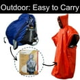 thumbnail image 6 of Plus Size Emergency Poncho, Mylar Poncho with Hood, Mylar Emergency Blanket in Camping, Hiking, and Outdoor Activities, 6 of 6