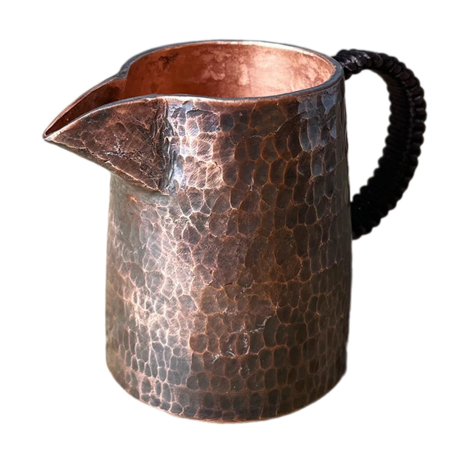 Baoblaze Copper Mug 7.5 oz Tea Maker Art Craft Espresso Cup for Home Latte Art Hiking