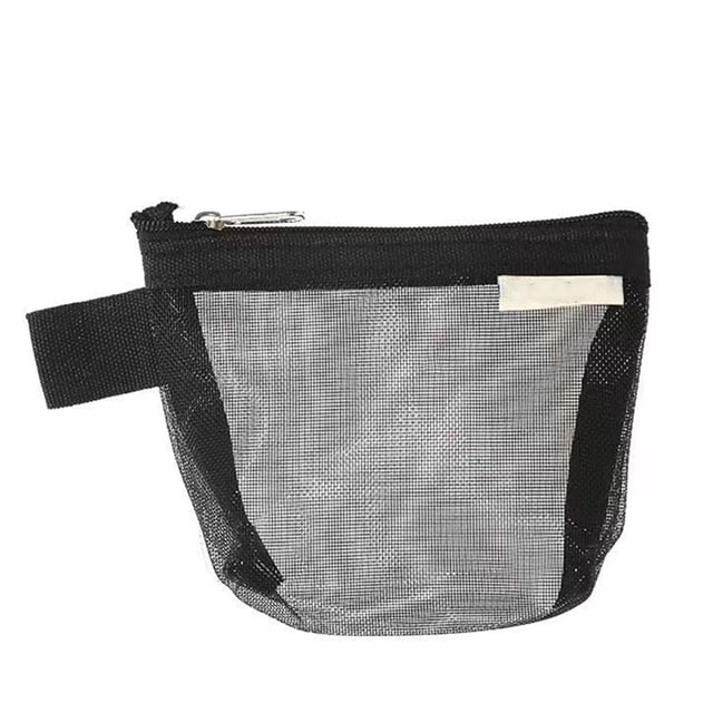 Advancent Bolsa de almacenamiento de malla de nailon transparente transpirable, Clips de papel, pegatinas de notas, abrazaderas, organizador, bolsa Almacenamiento y organización del hogar Negro Advancent HA083694-01
