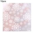 thumbnail image 2 of Trayknick Wrapping Tissues Cartoon Pattern Recycled Paper Merry Christmas Snowflake Printed Packaging Paper for Gift Silver 10Pcs/Set, 2 of 13