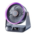 thumbnail image 4 of Ventilador de escritorio con temporizador, carga USB, refrigeración rápida silenciosa, sincronización inteligente, circulador de aire portátil de 5 Gris, 4 of 9
